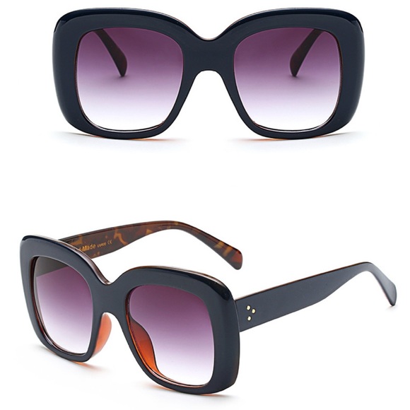 *Last Pair* NEW Oversized Thick Square Sunglasses - Picture 4 of 4